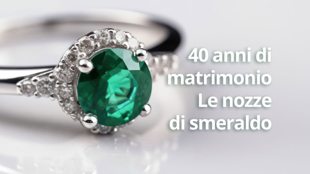 40 anni di matrimonio nozze di smeraldo